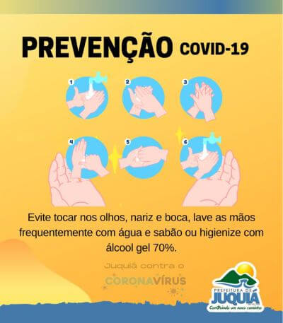 Prevenção COVID-19: Lave as Mãos Frequentemente