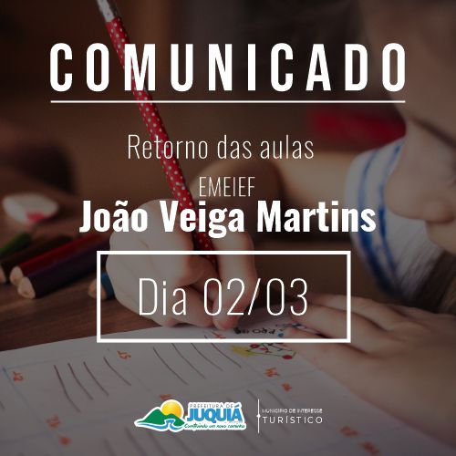 Retorno às aulas João Veiga Martins.