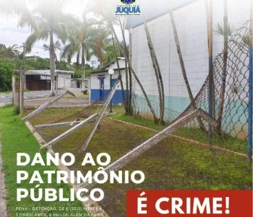 Dano ao Patrimônio Público é Crime!