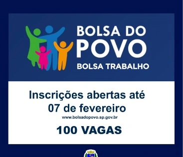 Imagem Bolsa Trabalho com Inscrições Abertas - 100 Vagas para Juquiá